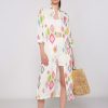 Vilagallo Dress Antonella Diamond Ikat Pure Linen Dresses