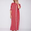 Vilagallo Dress Izzy Red Stripes Dresses