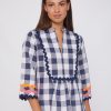 Vilagallo Shirt Valerie Vichy Navy Shirts