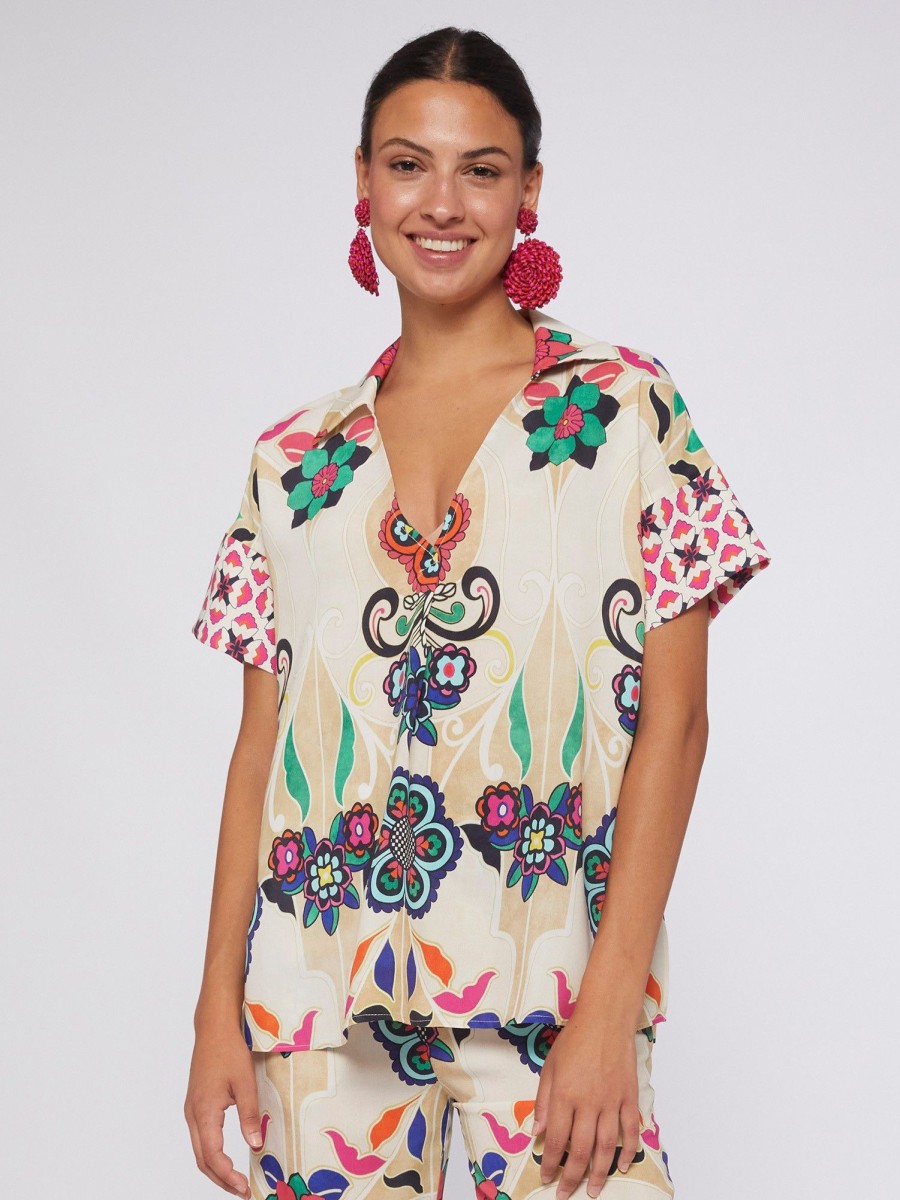 Vilagallo Shirt Chantal Floral Noveau Shirts