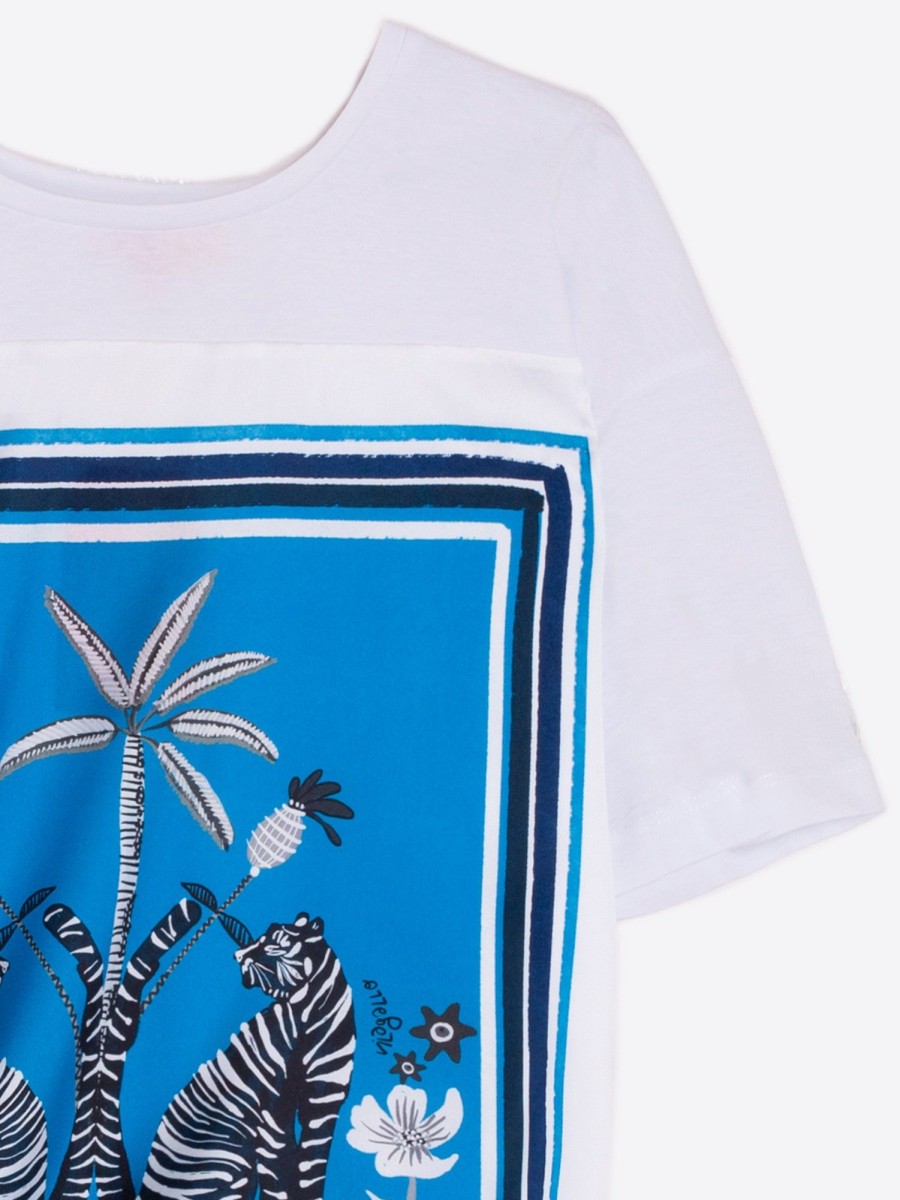 Vilagallo T-Shirt Victoria Tropical Blue T-Shirts