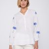 Vilagallo Shirt Ebba Emb White Linen Shirts