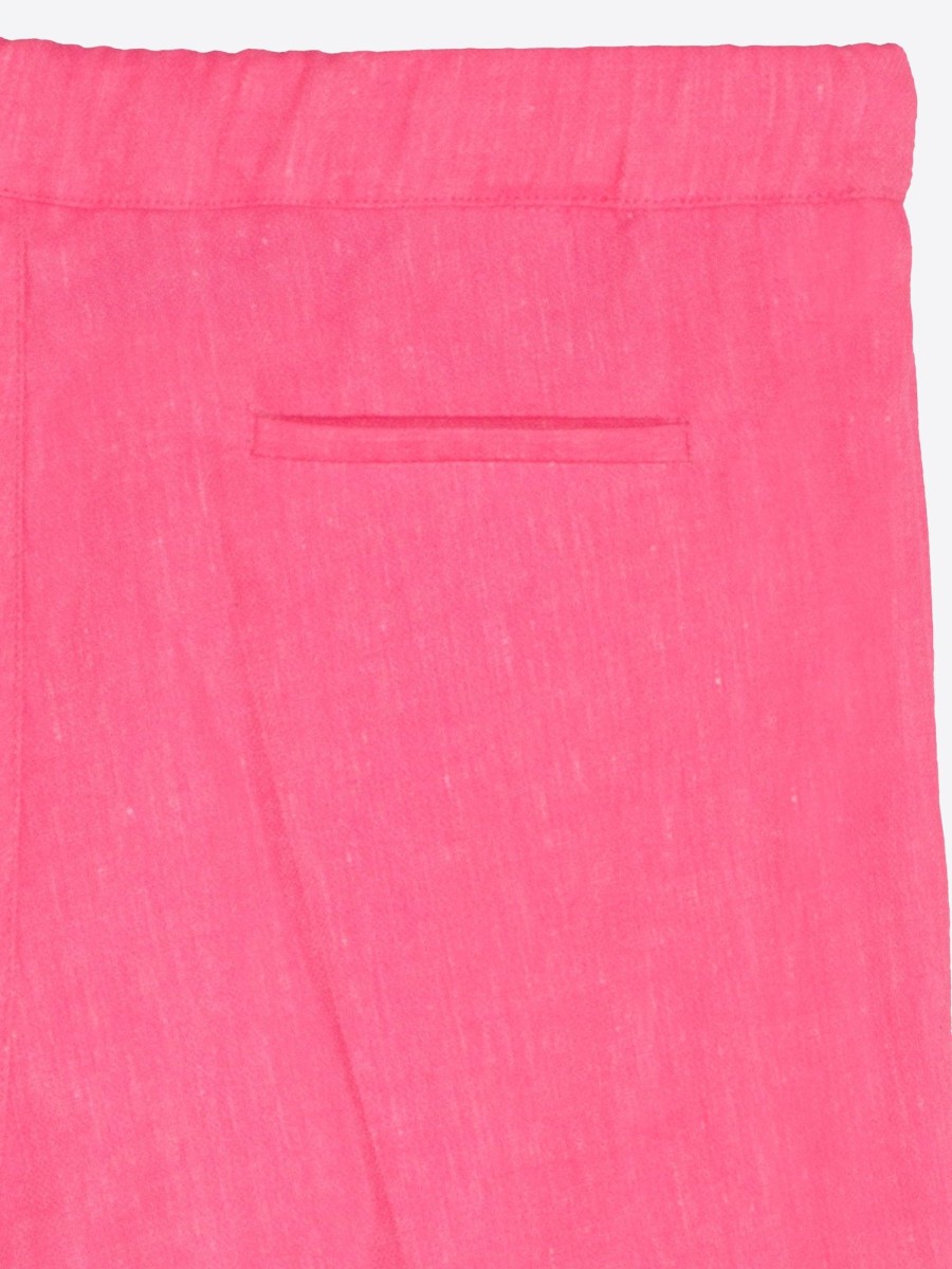 Vilagallo Trouser Tiffany Pink Strech Linen Trousers