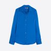 Vilagallo Shirt Gaby Blue Satin Shirts