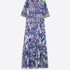 Vilagallo Dress Aroa Watercolour Ikat Dresses