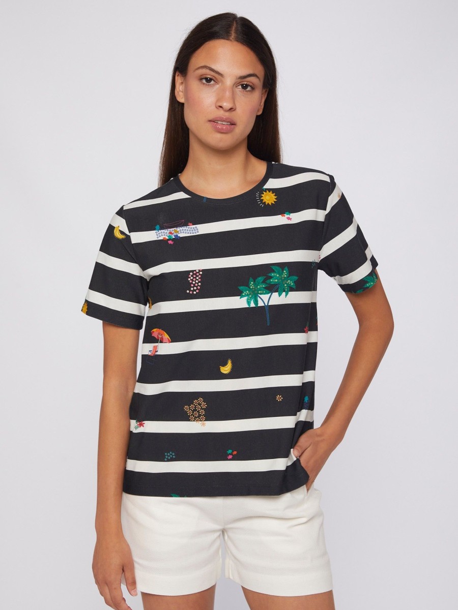 Vilagallo T-Shirt Tora Biarritz Stripe T-Shirts