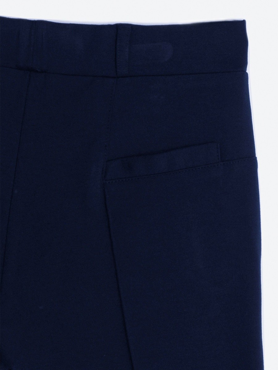 Vilagallo Trouser Carole Navy Knit Perfect Fit Trousers