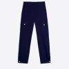 Vilagallo Trouser Cargo Navy Knit Perfect Fit Trousers