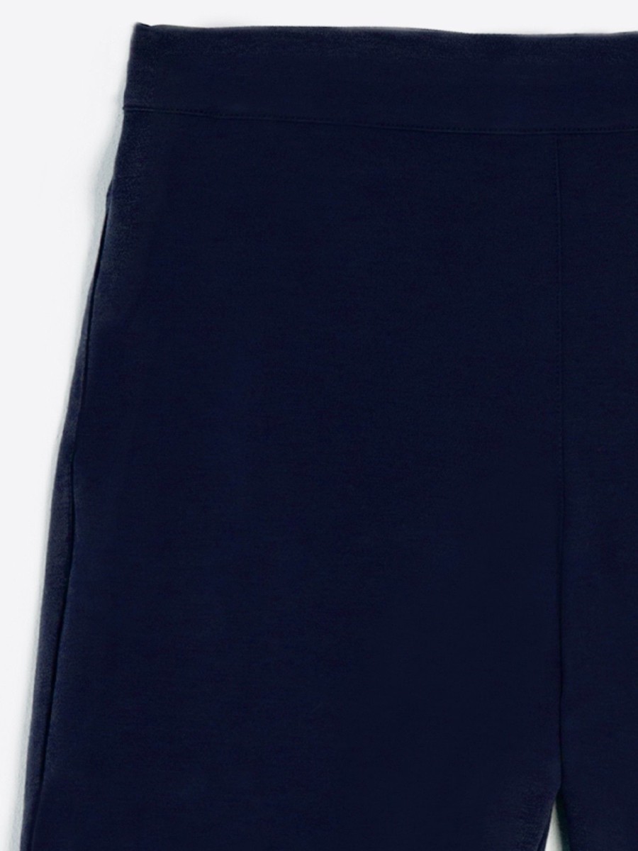 Vilagallo Trouser Cargo Navy Knit Perfect Fit Trousers