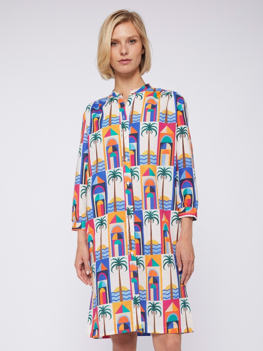 Vilagallo Dress Rebecca Palm Beach Linen Cotton Dresses