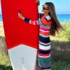 Vilagallo Knitwear Cardigan Seren Multic Strip Multicolour Stripes Knitwear