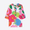 Vilagallo Shirt Francina White Maxi Flower Shirts