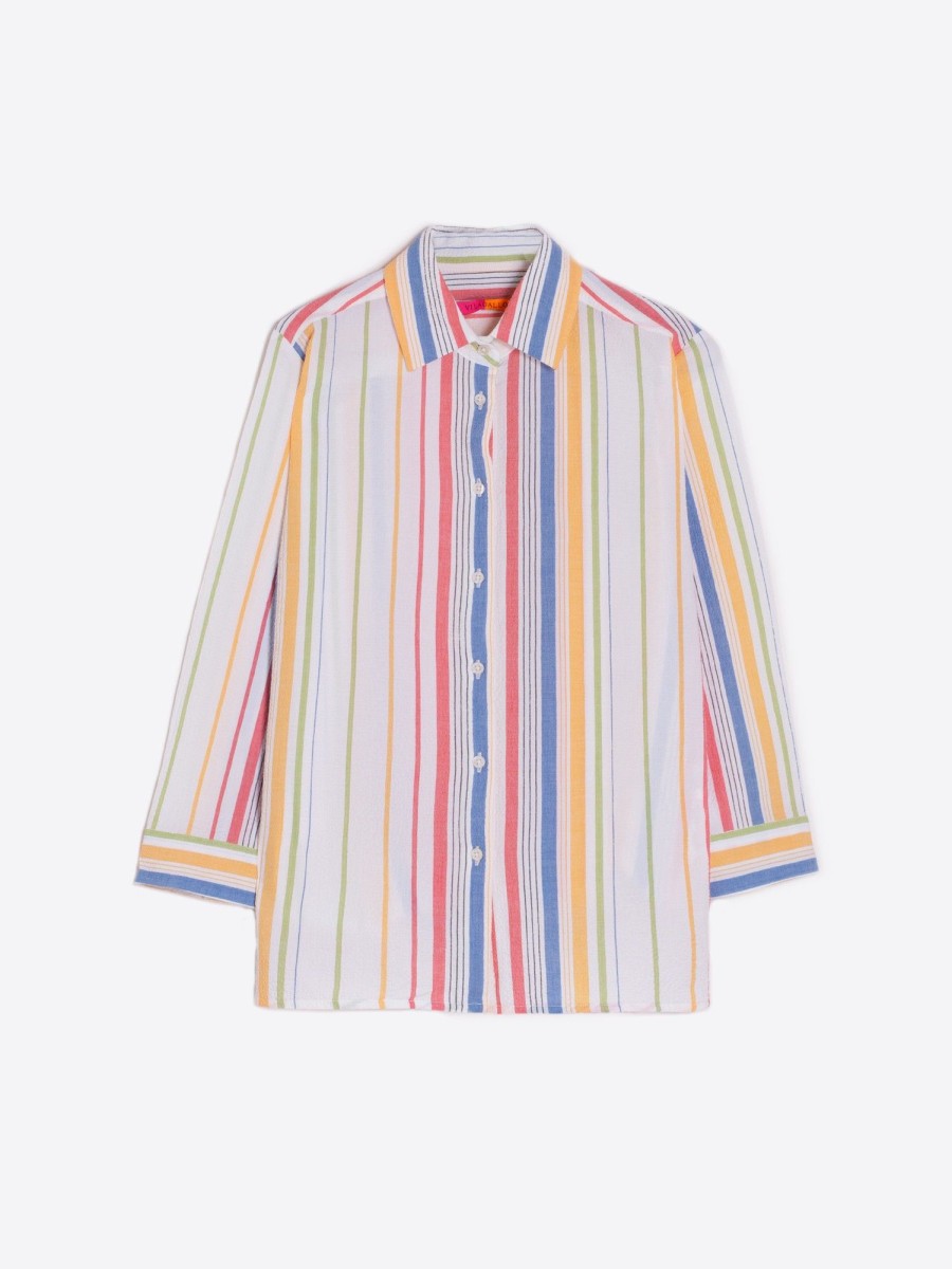 Vilagallo Shirt Sara Stripe Multicolour Shirts