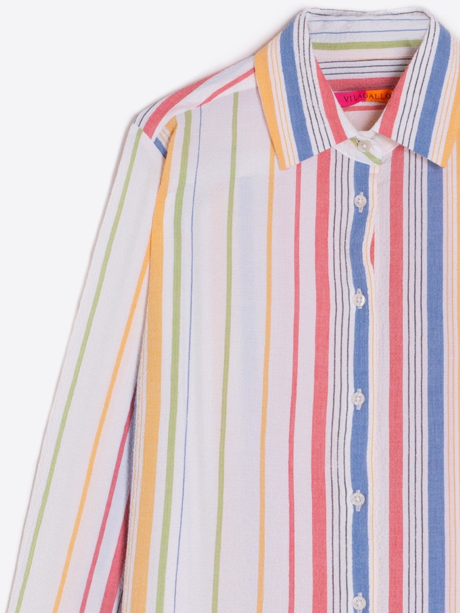 Vilagallo Shirt Sara Stripe Multicolour Shirts