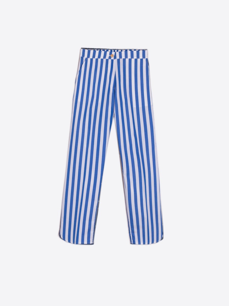 Vilagallo Trouser Ornella Ocean Stripe Trousers