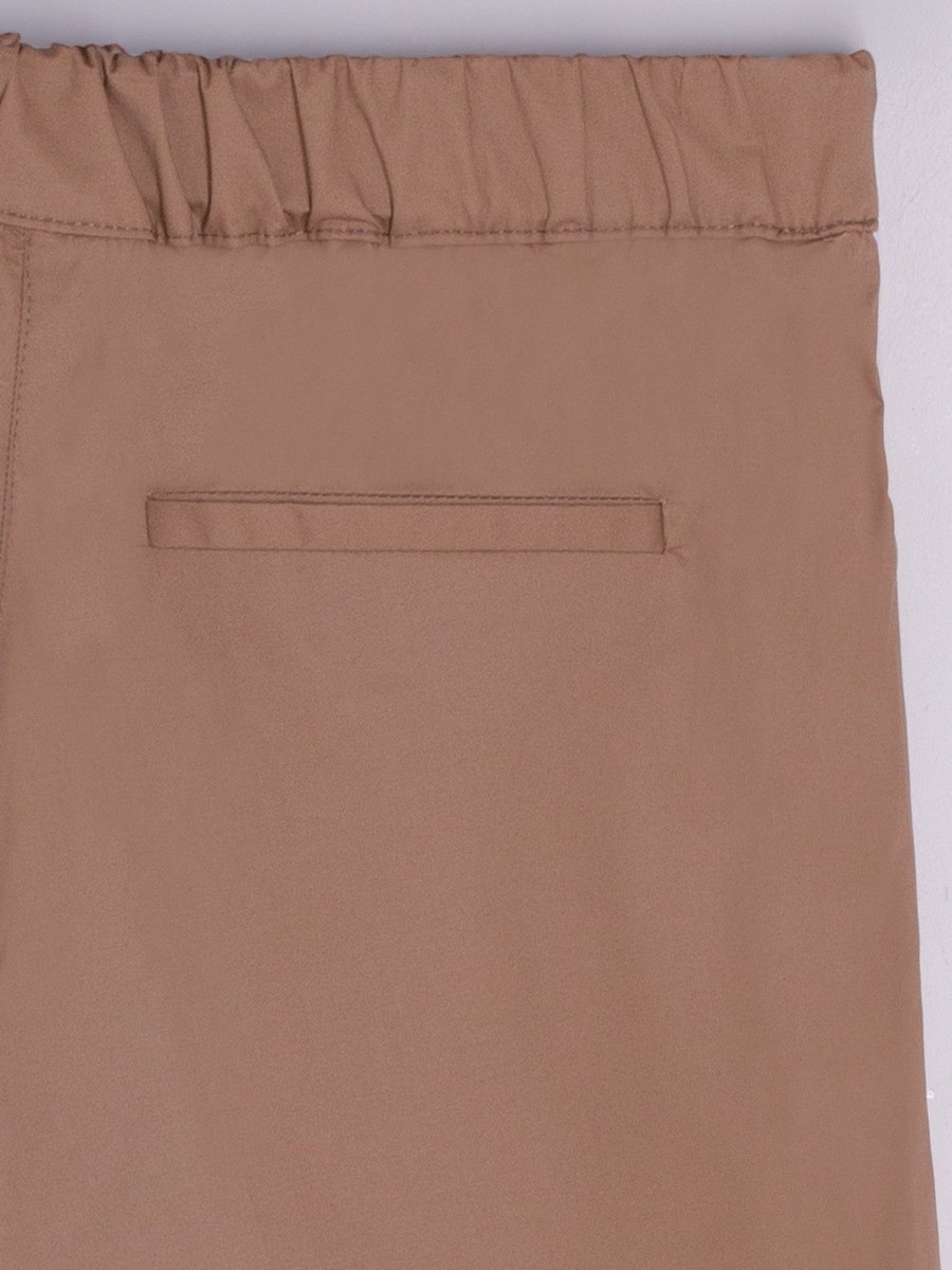 Vilagallo Trouser Tiffany Beige Poplin Trousers