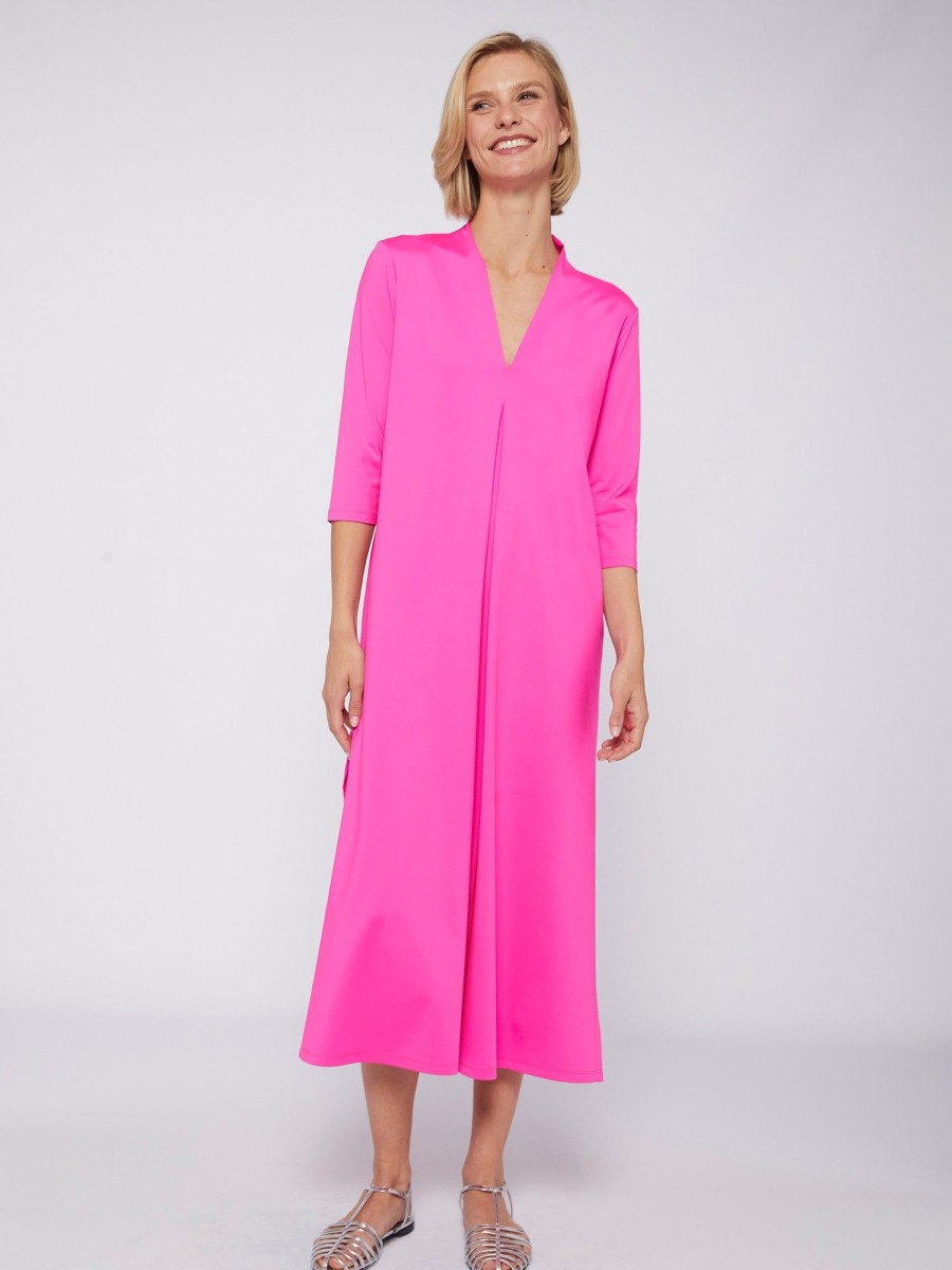 Vilagallo Dress Noam Pink Fluor Knit Dresses