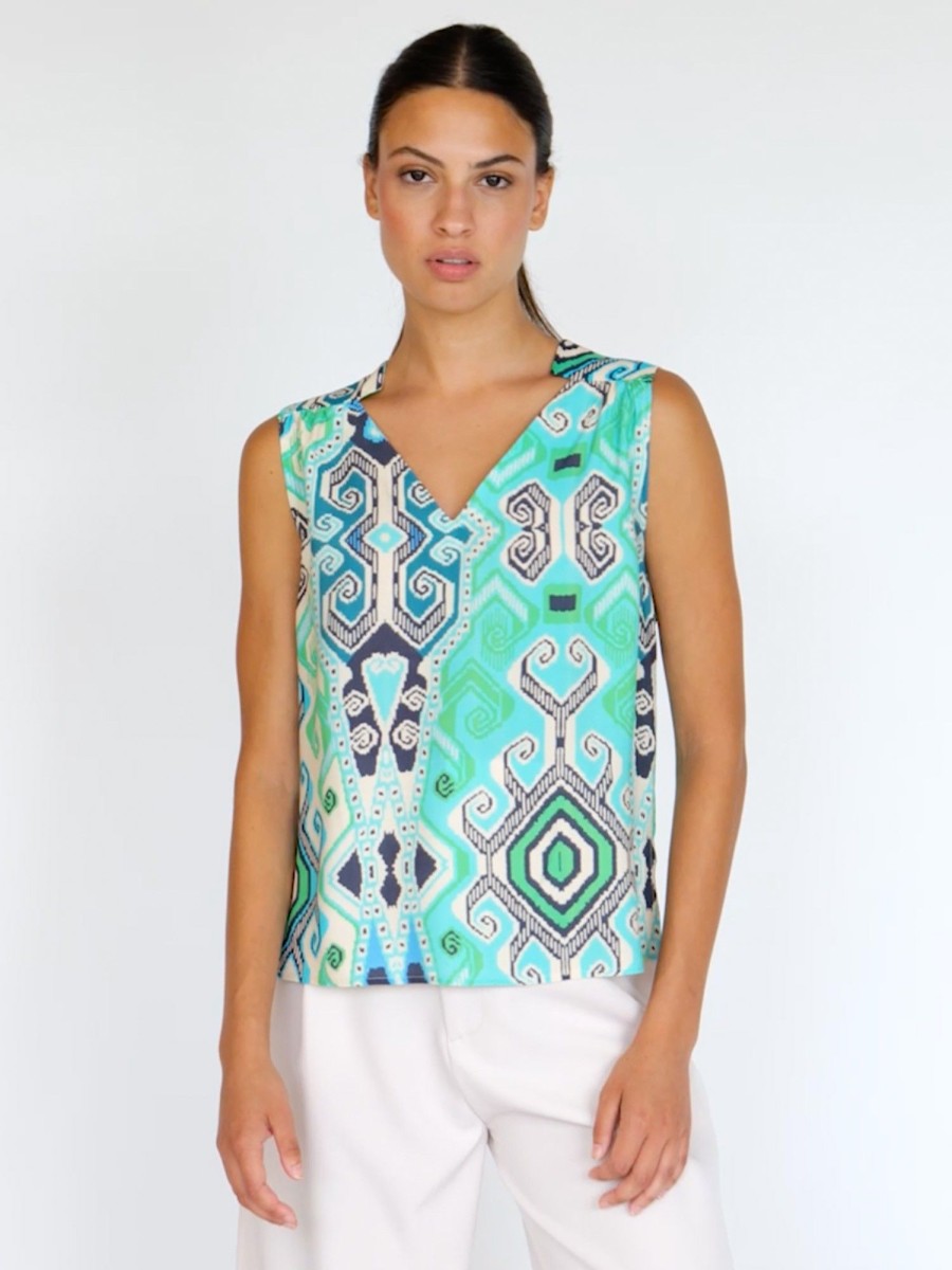 Vilagallo Shirt Annita Navajo Turquoise Shirts