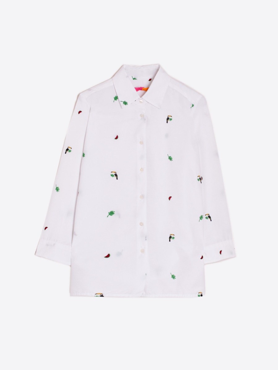 Vilagallo Shirt Sara Bordado Tropical Shirts