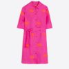 Vilagallo Dress Hester Emb Pink Linen Dresses