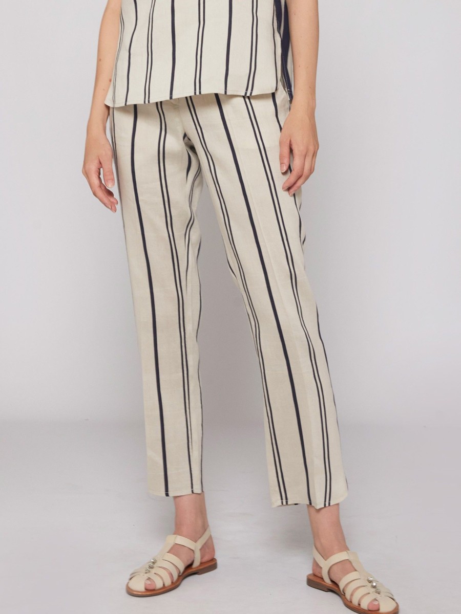 Vilagallo Trouser Ornella Elba Stripes Trousers