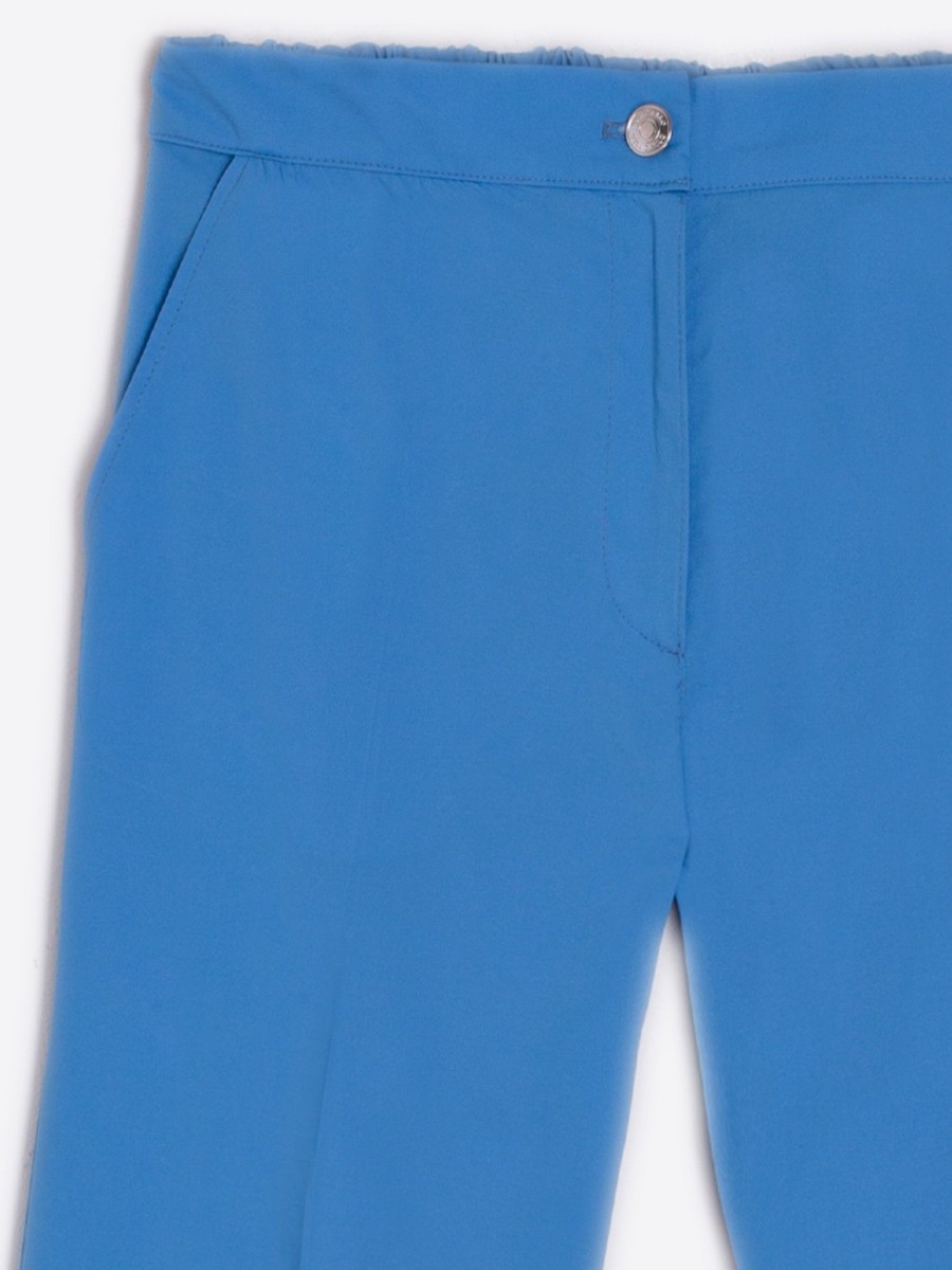 Vilagallo Trouser Tiffany Blue Poplin Trousers