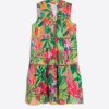 Vilagallo Dress Isa Tropical Print Voile Dresses