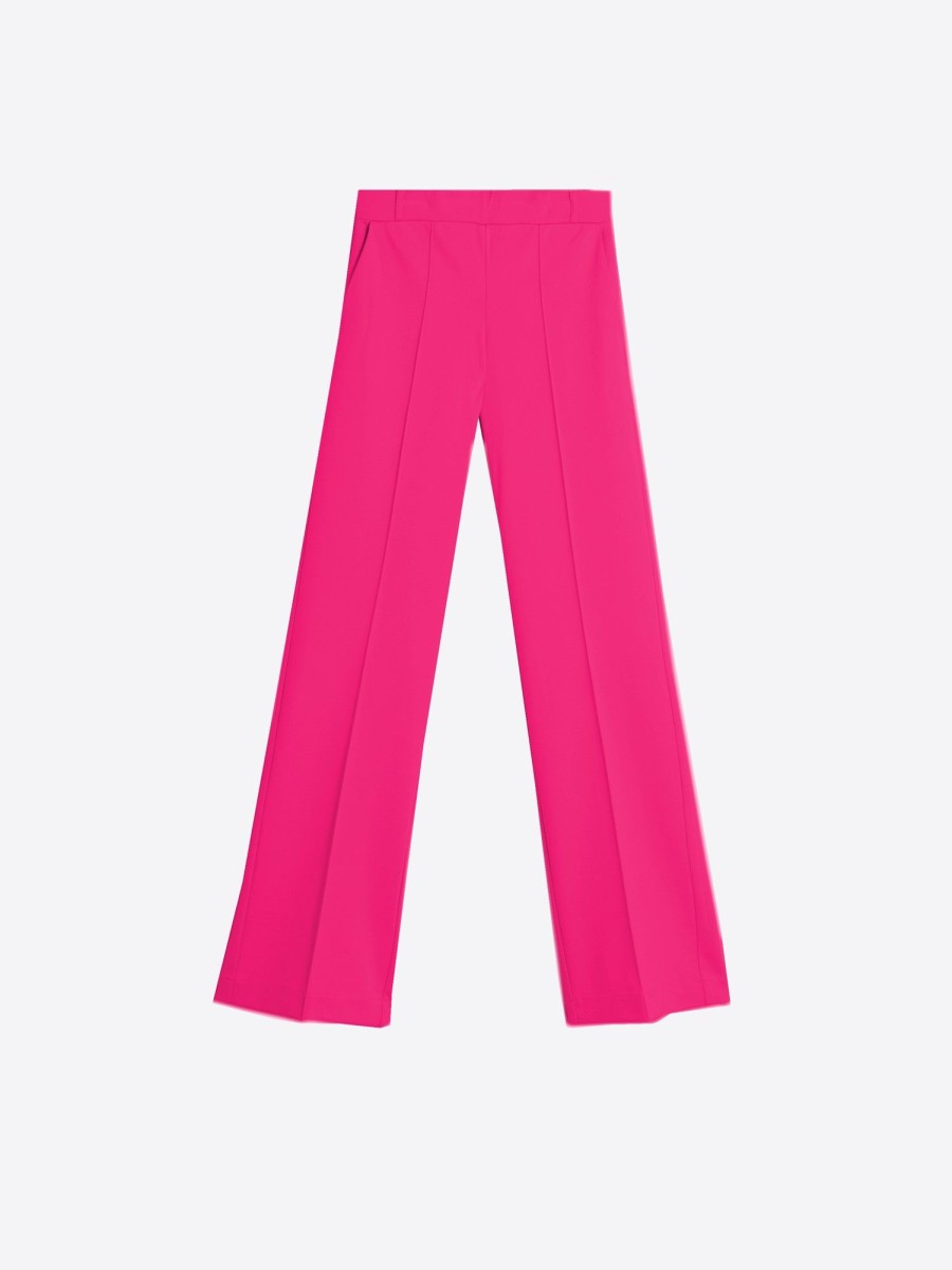 Vilagallo Trouser Carla Pink Knit Perfect Fit Trousers