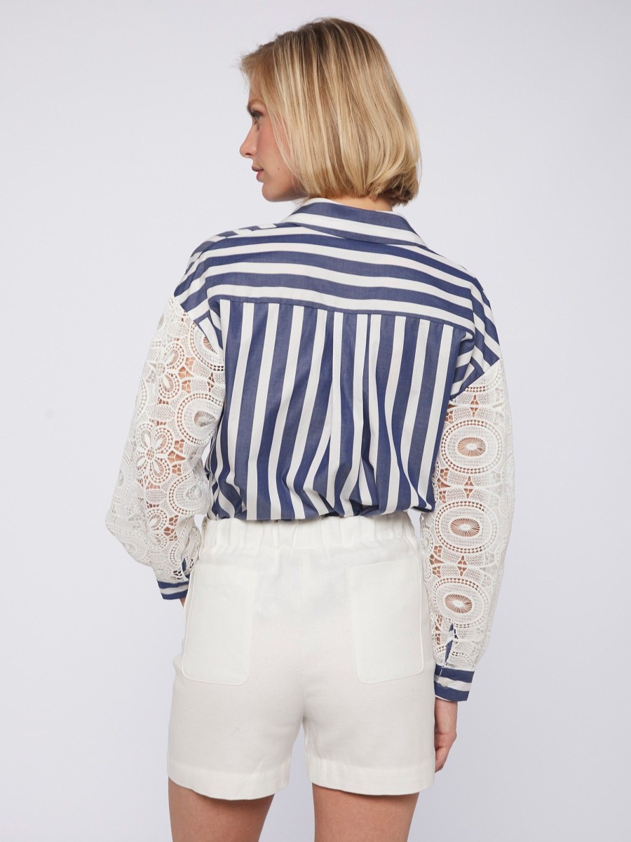 Vilagallo Shirt Vernen White Lace Shirts