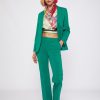 Vilagallo Trouser Carla Green Knit Perfect Fit Trousers