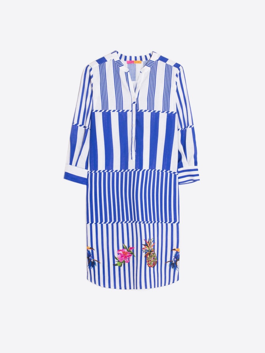 Vilagallo Dress Dani Tropical Link Stripes Dresses