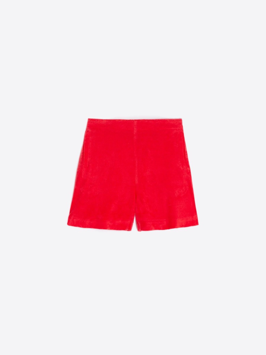 Vilagallo Short Sandra Coral Towel Trousers