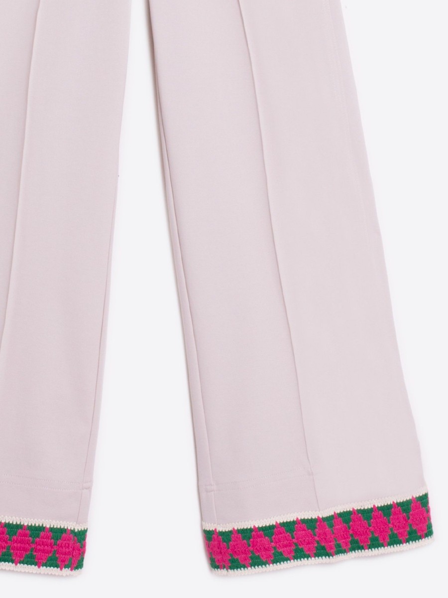 Vilagallo Trouser Beatriz Marfil Knit Perfect Fit Trousers