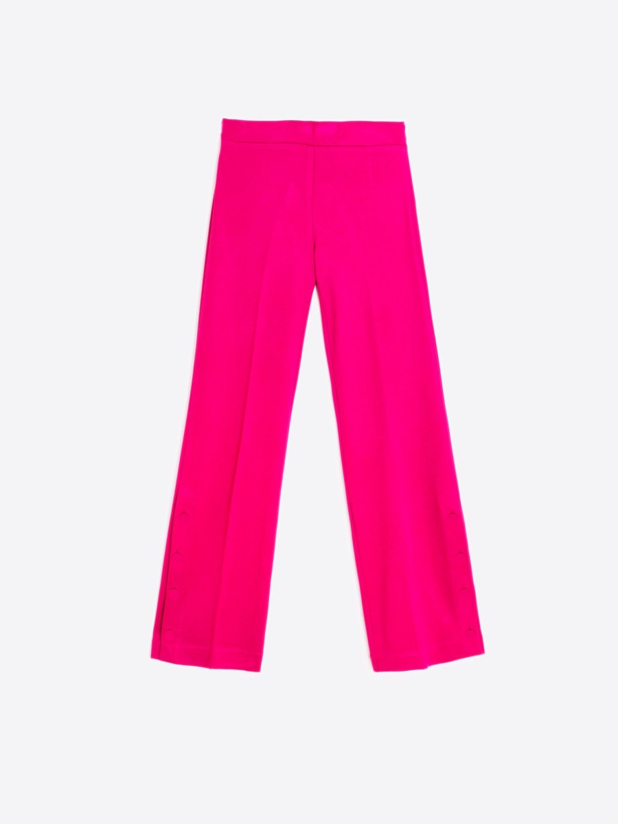 Vilagallo Trouser Mikaela Pink Knit Perfect Fit Trousers