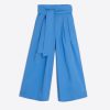 Vilagallo Trouser Marie Blue Poplin Trousers