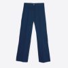 Vilagallo Trouser Tiffany Navy Linen Trousers