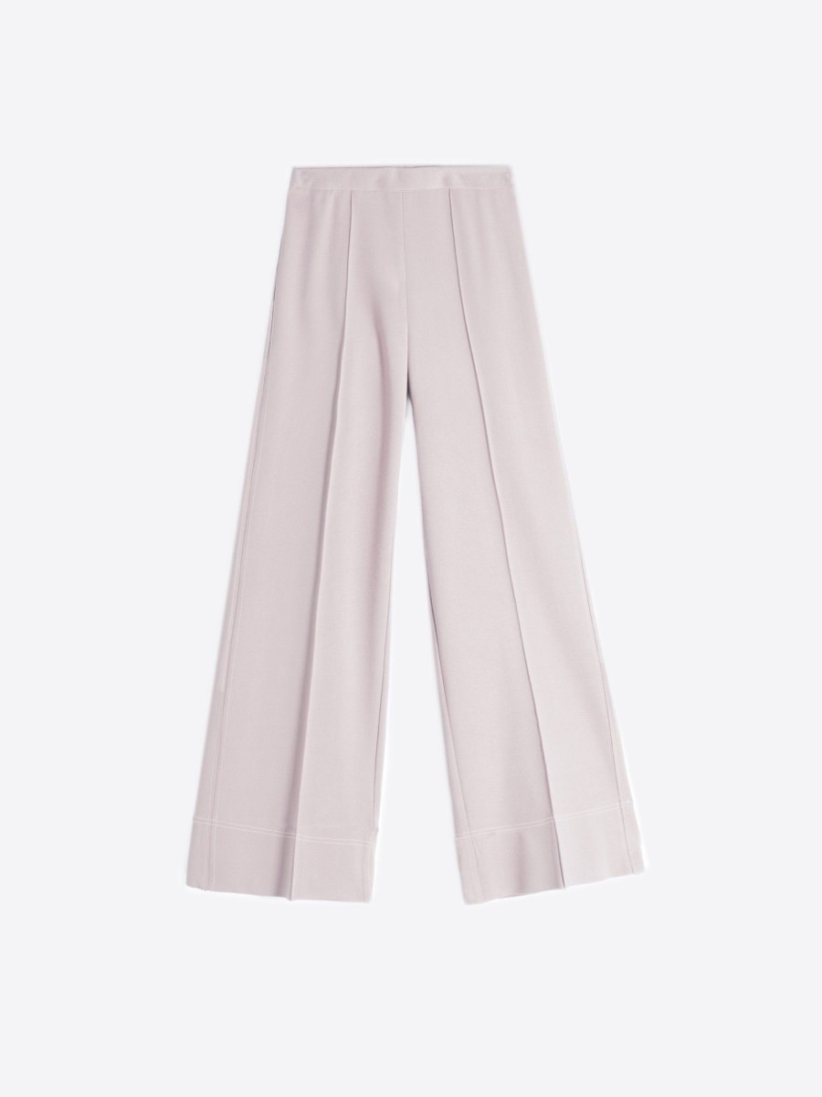 Vilagallo Trouser Beatriz Wo Marfil Knit Perfect Fit Trousers