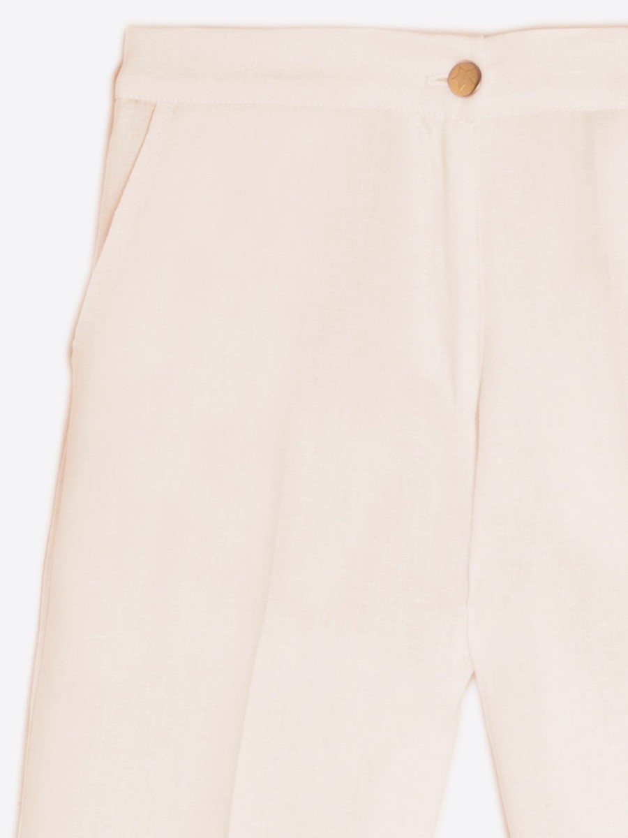 Vilagallo Trouser Tiffany Crep Crudo Strech Trousers