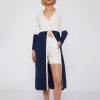 Vilagallo Knitwear Serena Bicolor Ecru&Navy Knitwear