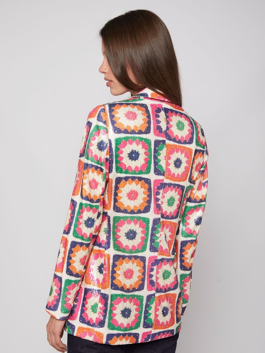 Vilagallo Jacket Andrea Crochet Sequins Jackets