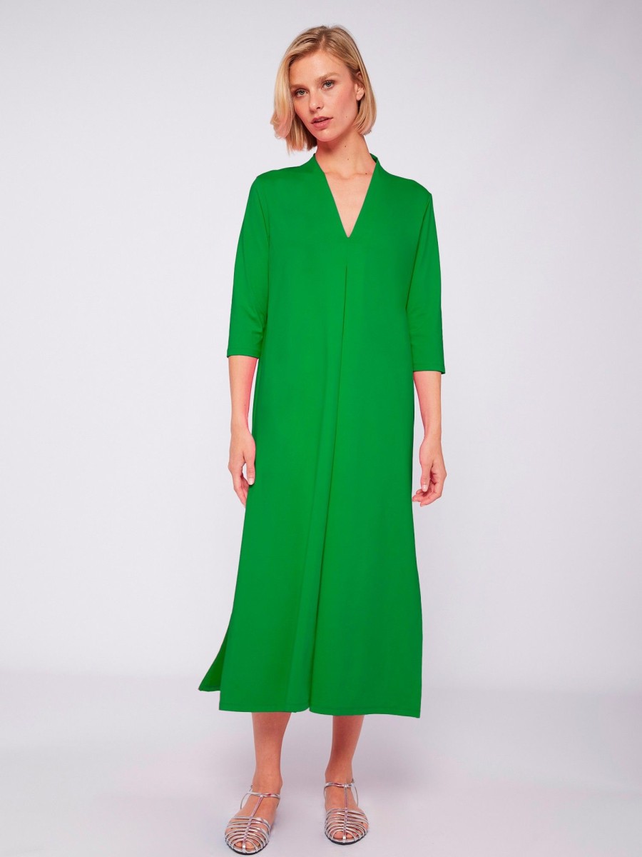 Vilagallo Dress Noam Green Knit Dresses