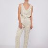 Vilagallo Trouser Tiffany Jacquard Ecru Star Trousers