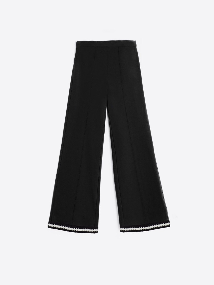 Vilagallo Trouser Biarritz Navy Light Knit Trousers