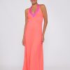 Vilagallo Dress Daniela Orange Fluor Knit Dresses