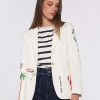 Vilagallo Jacket Harlow Emb White Knit Perfect Fit Jackets