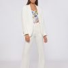 Vilagallo Trouser Veronica White Linen Cotton Trousers