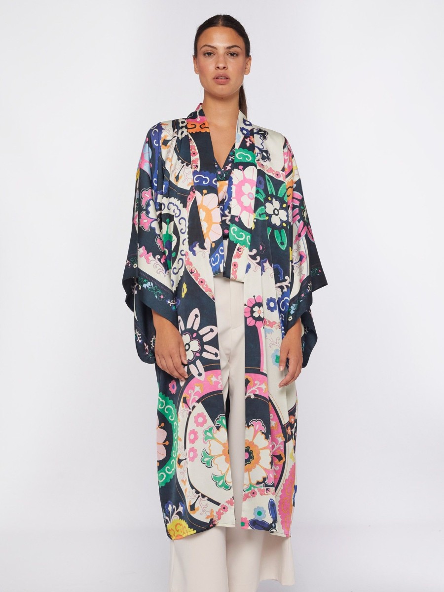 Vilagallo Coat Kimono Suzani Coats