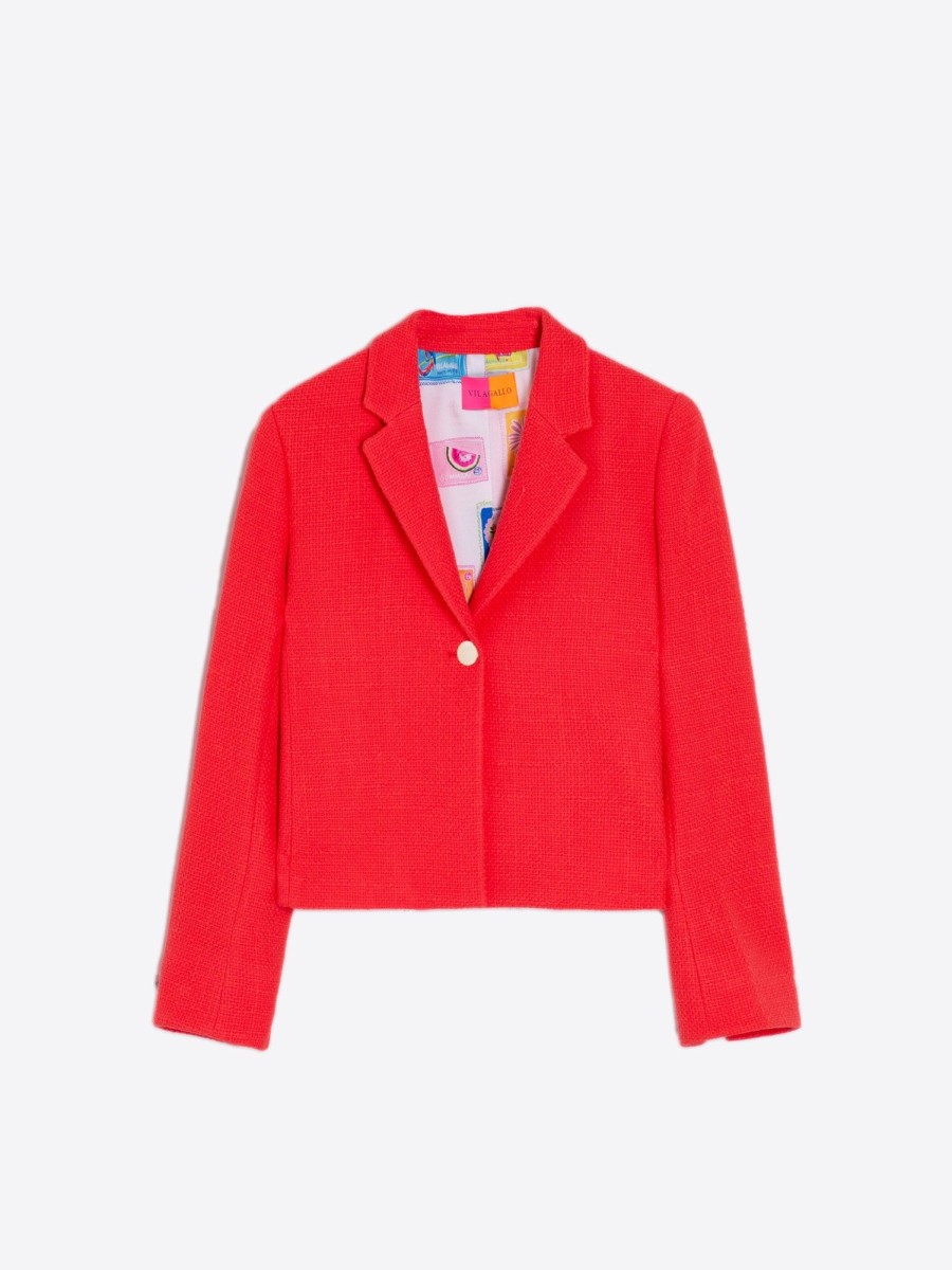 Vilagallo Jacket Imma Madelaine Coral Jackets