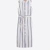 Vilagallo Dress Livia Ecru Navy Stripes Dresses