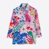 Vilagallo Shirt Sara Maxi Watercolour Flower Shirts